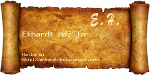 Ekhardt Héla névjegykártya